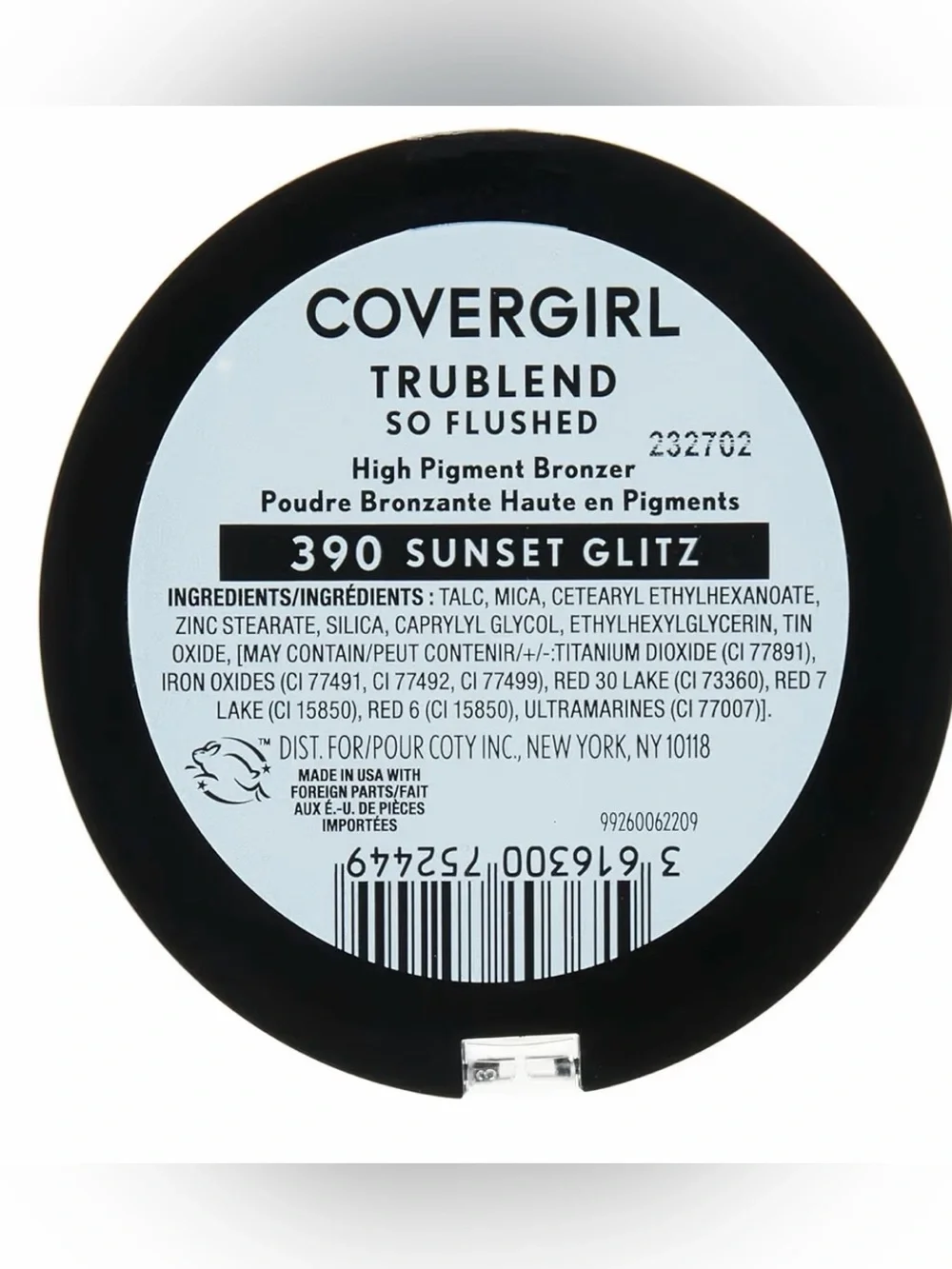 NWT COVERGIRL TruBlend So Flushed High Pigment Bronzer - Color 390 Sunset Glitz